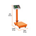 Báscula electrónica de plataforma p/mostrador, 80 kg, Truper