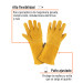 Guantes de carnaza, largos, unitalla, TRUPER