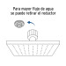 Regadera cuadrada ABS 8" acabado negro mate sin brazo, Foset