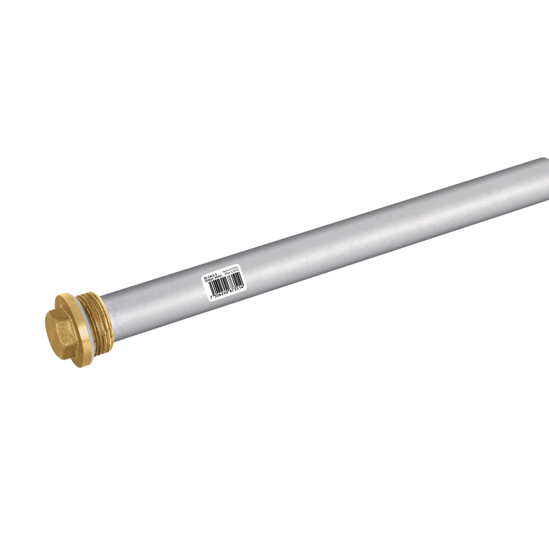 Ánodo de magnesio para calentador solar, 3/4", Foset
