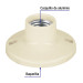Portalámpara de baquelita, 3-1/2", Volteck