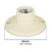 Portalámpara de baquelita, 3-1/2", Volteck