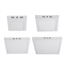 Luminarios cuadrados de LED tipo plafón de sobreponer, color blanco
