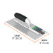 Llana 11" dentado cuadrado 1/4", 10 rem, mgo comfort grip