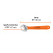 Llave ajustable (perico) 15" cromada mango de PVC, Truper