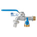 Llave de esfera doble salida 1/2" de latón, Foset