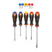 Juego de 5 desarmadores mango Comfort Grip, Truper
