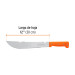 Machete rambo 12" cacha remachada naranja, Truper