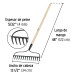 Rastrillo jardinero, 14 dientes, Pretul