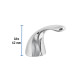 Maneral de palanca p/monomando de lavabo AEM-45, cromo, Aero
