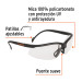 Lentes de seguridad transparentes con antiempaño, Vision