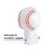 Luz de noche con lámpara E12, pelota de béisbol, Volteck