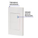 Placa armada 1 interruptor, 3 módulos, Española, blanco