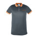 Playeras polo performance gris, para caballero