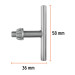 Llave para broquero de 3/8", Truper