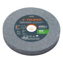 Rueda abrasiva p/esmeril 6X3/4", óxido de aluminio, grano 60