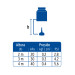Regadera redonda de ABS 4-1/4" sin brazo, negro, Basic