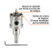 Brocasierra de carburo de tungsteno, 1-3/8", Truper