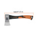 Hacha cazadora 1-1/4 lb, mango fibra de vidrio 14", Truper