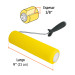 Rodillo para pintar 9" x 3/8" de esponja, superficies lisas