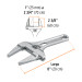 Llave ajustable 8" para plomero apertura 3", Truper