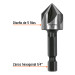 Avellanador HSS cambio rápido 5/8", Truper