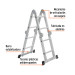 Escalera multiposición 8 peldaños, Tipo I, Truper