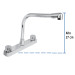 Mezcladora plástica 8" cuello cobra para fregadero, standard