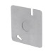 Tapa de 3" x 3" para caja cuadrada económica, Volteck