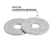 Blíster con 30 arandelas planas de 1/4", Fiero