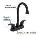 Mezcladora negro mate 4" p/lavabo, tipo bar, palanca, Foset