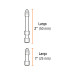 Juego de 40 puntas de impacto mixtas largos 1" y 2", Expert