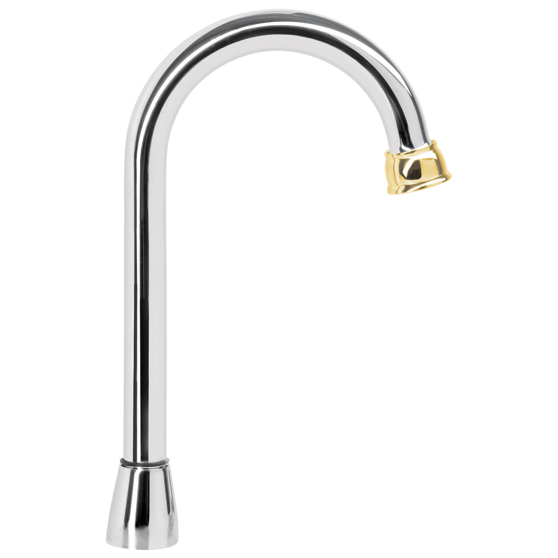 Cuello tipo bar para mezcladora de lavabo, cromo-oro, Aqua