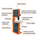 Sierra cinta 18", 2 HP (1500 W), Truper