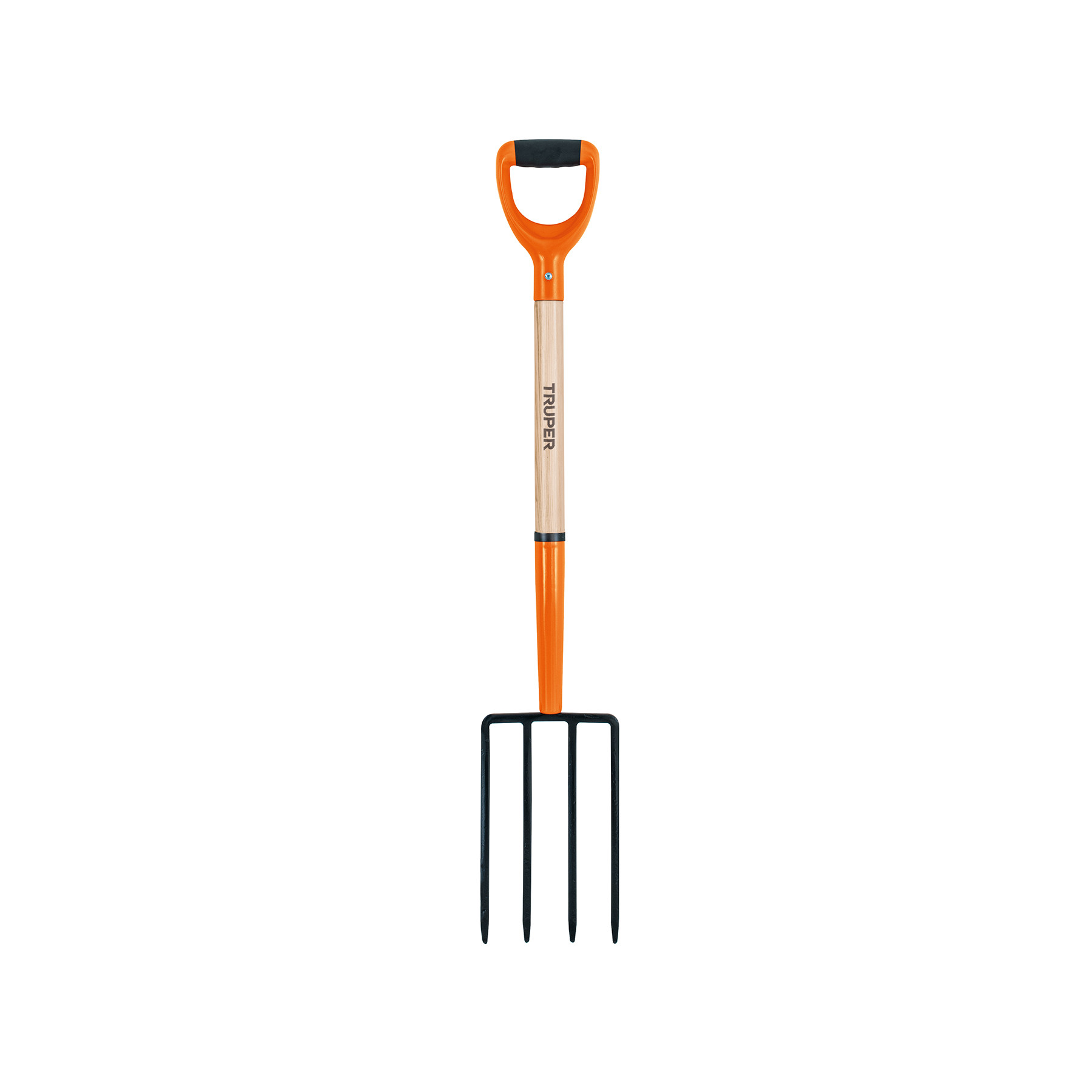 Bieldo para jardín, 4 dientes cuadrados, mgo 29", puño "Y"