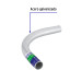 Codo Conduit 90° de 3/4" galvanizado pared delgada et. verde