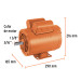Motor eléctrico monofásico de 1 1/2 HP, alta velocidad