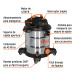 Aspiradora de sólidos y líquidos, 12 gal, acero inox, Truper