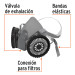 Kit respirador profesional con cartuchos pintura y pesticida