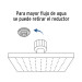 Regadera cromo 8" plato cuadrado delgado sin brazo, Foset