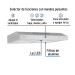 Campana extractora 60cm, empotrable, acero inoxidable, Foset