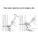 Martillo tubular para cimbra 16 oz uña recta, mango acero