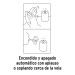 Vela de LED con sensor con 2 pilas AA, Volteck