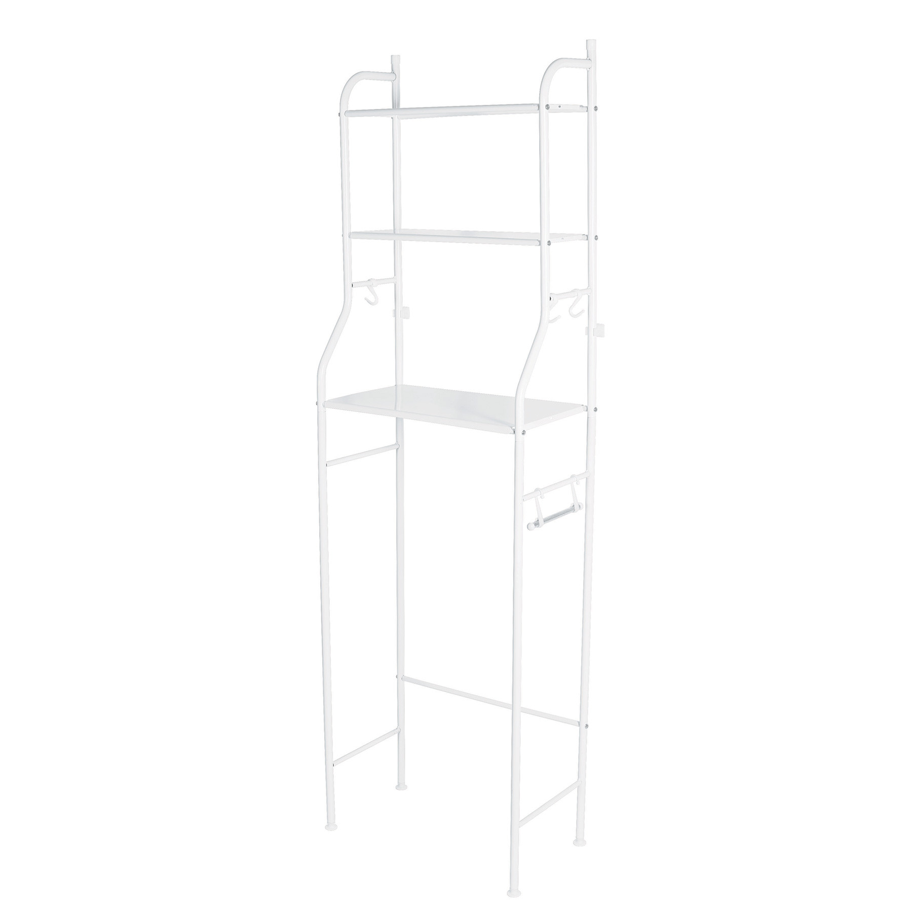 Mueble organizador blanco para baño con 3 repisas, Foset