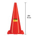 Cono de precaución de 70 cm de PVC, Pretul