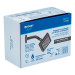 Regadera cuadrada ABS 4" acabado negro mate con brazo, Foset