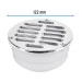 Coladera de ABS con rejilla cromada 5", con tornillos, Foset