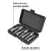 Juego de 7 dados cuadro 1/2" punta larga bristol, en estuche