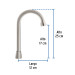 Cuello tipo bar para mezcladora de lavabo, satín, Aqua