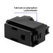 Contacto sencillo, 2 polos + tierra, línea Italiana, negro